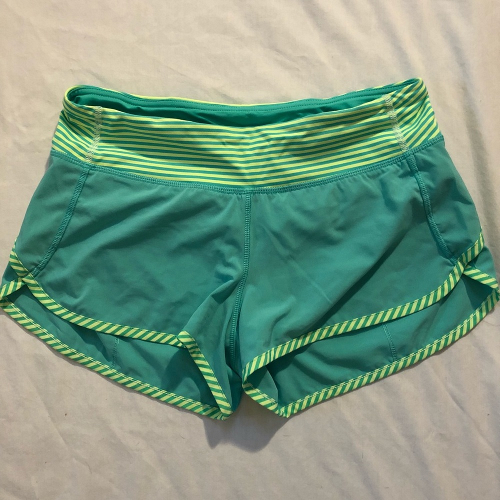 Lululemon speed short Bali breeze/clear mint